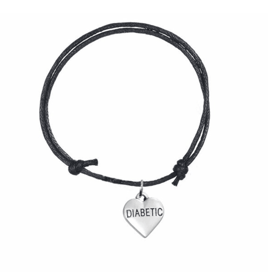 Diabetic Hart Charm Bracelet by DKIT - The Useless Pancreas