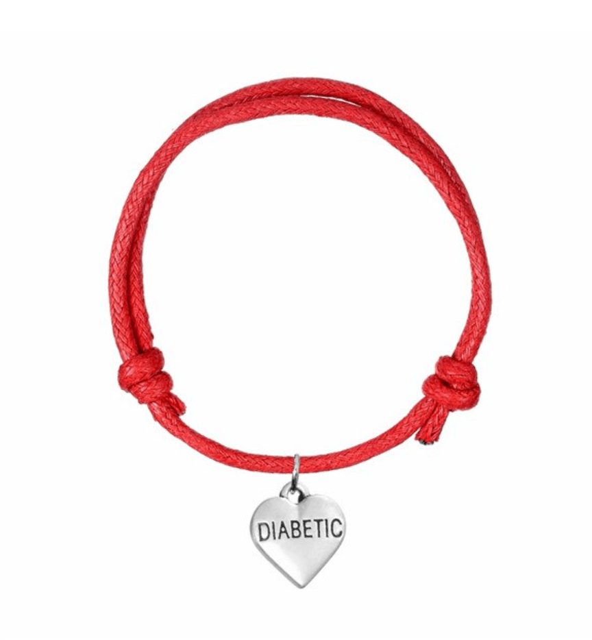 Diabetic Hart Charm Bracelet by DKIT - The Useless Pancreas