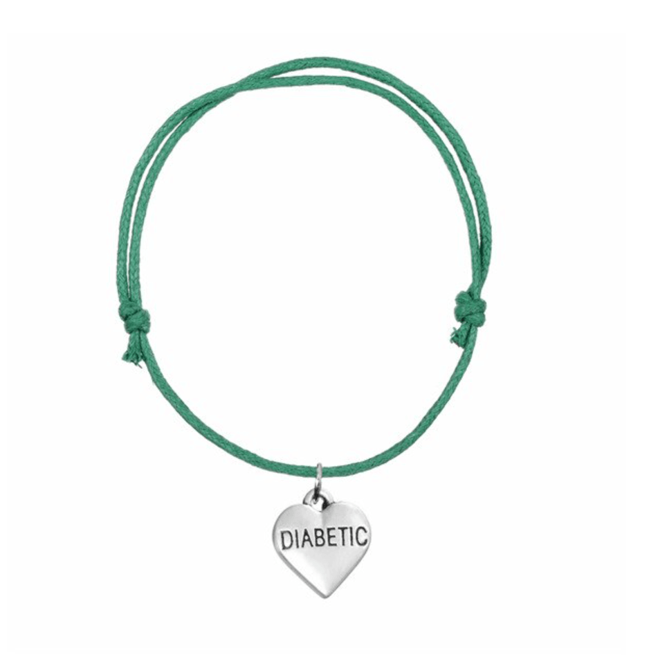 Diabetic Hart Charm Bracelet by DKIT - The Useless Pancreas