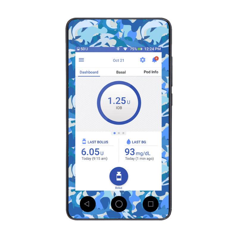 Omnipod DASH Cover (Shark Camo) - The Useless Pancreas