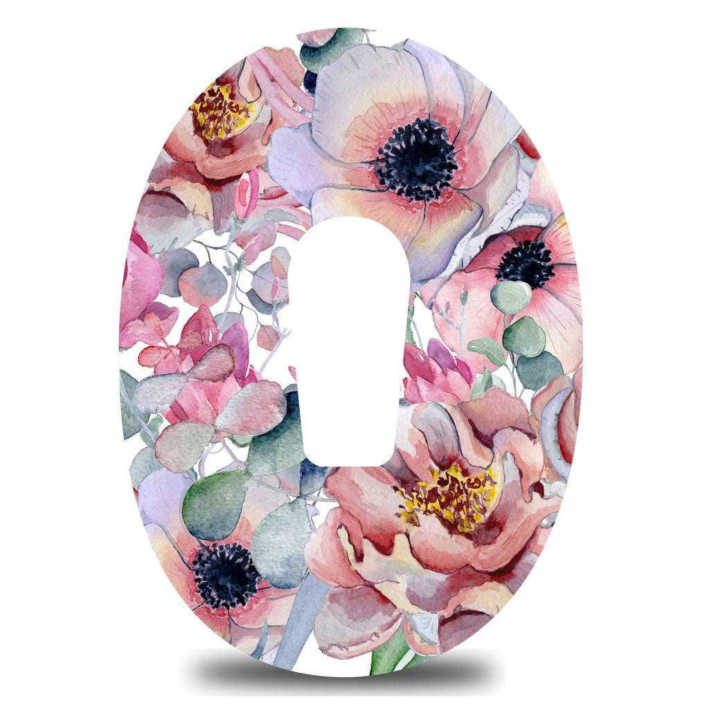 Soft Purple and Pink Blooms Dexcom G6 Tape - The Useless Pancreas