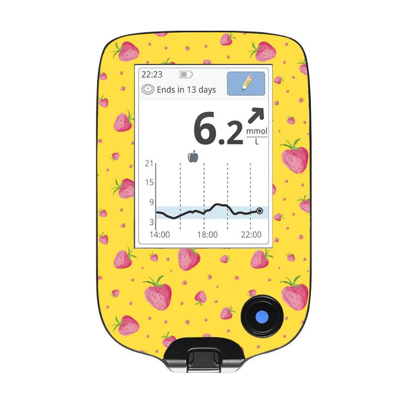 Freestyle Libre 1/2 Cover (Strawberry Patch) - The Useless Pancreas