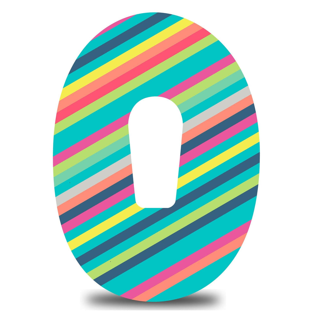 Summer Stripes Dexcom G6 Tape - The Useless Pancreas