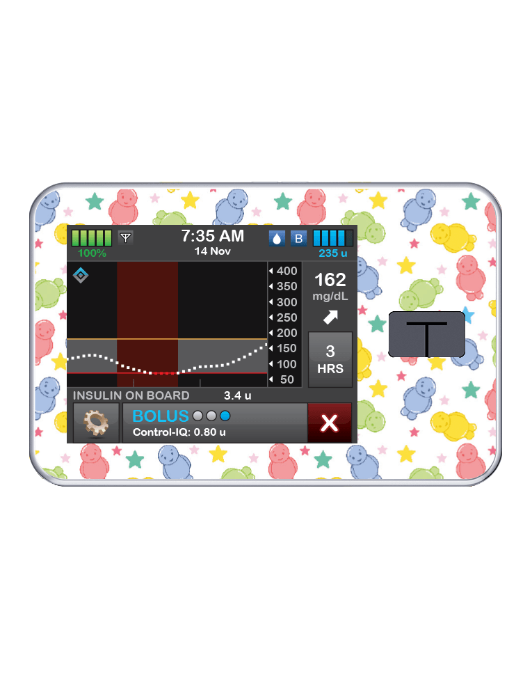 T:slim Cover Sticker (Jelly Baby) - The Useless Pancreas