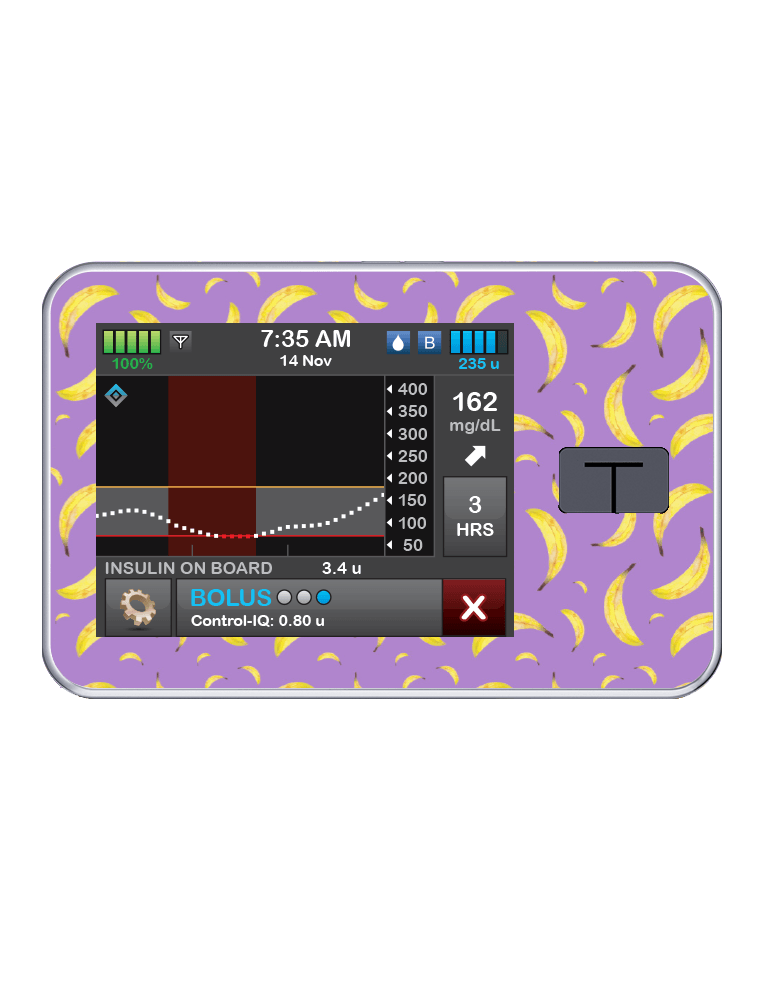 T:slim Cover Sticker (Go Bananas) - The Useless Pancreas