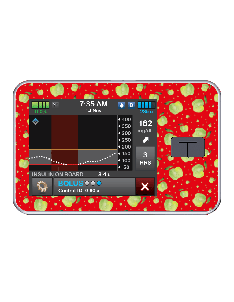 T:slim Cover Sticker (Falling Apples) - The Useless Pancreas