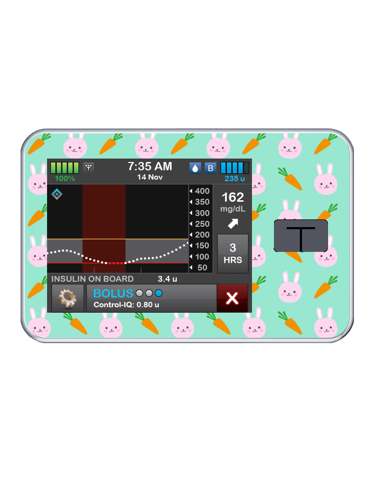 T:slim Cover Sticker (Bunnies) - The Useless Pancreas