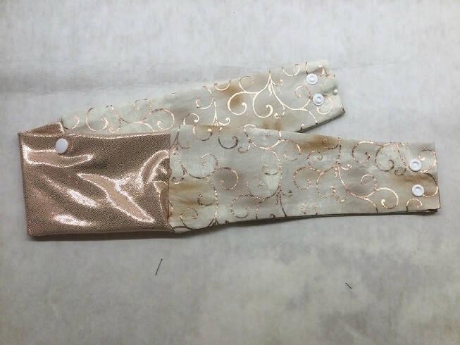 RoseGold insulin pump band by DazzlingPumpPouches - The Useless Pancreas