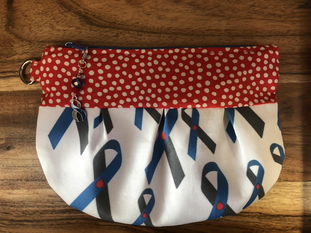 Diabetes Awareness Small Pleated Fabric Pouch - The Useless Pancreas