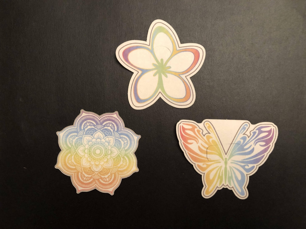 A Silly Patch 3 Pack - Butterfly, Mandala & Plumeria