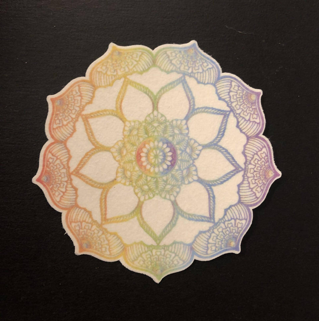A Silly Patch - 3 Pack Flower Mandala Design