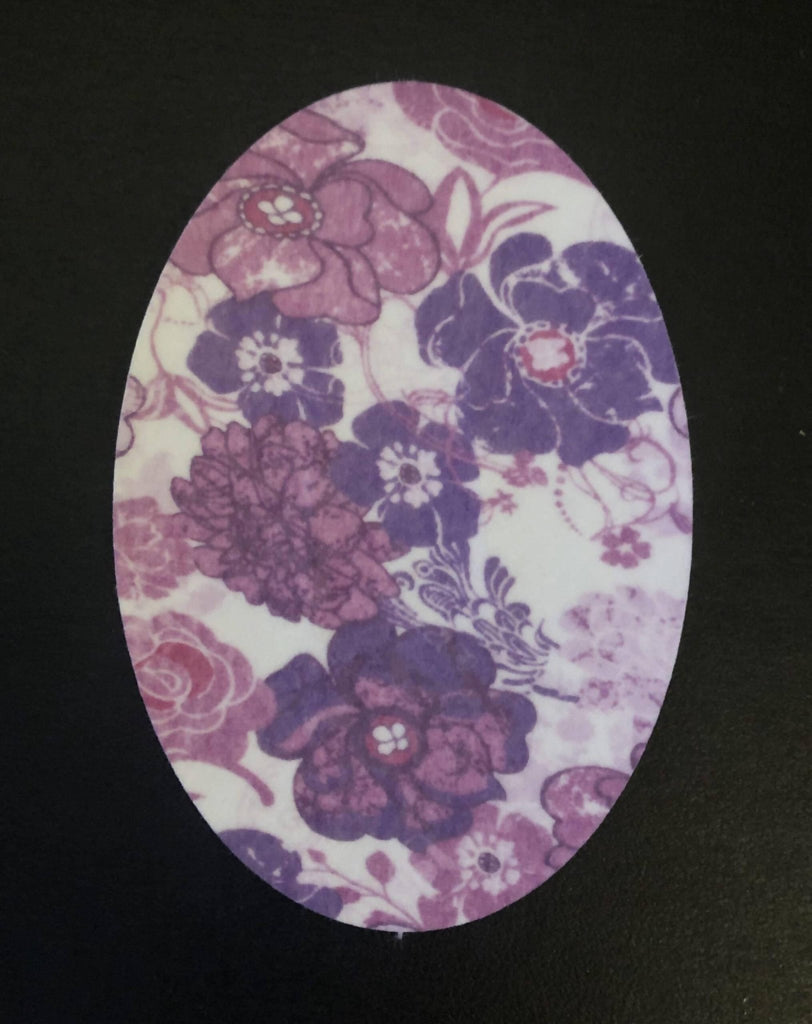 A Silly Patch 3 Pack - Oval Purple Flowers