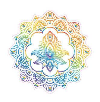 A Silly Patch - 3 Pack Rainbow Mandala Designs