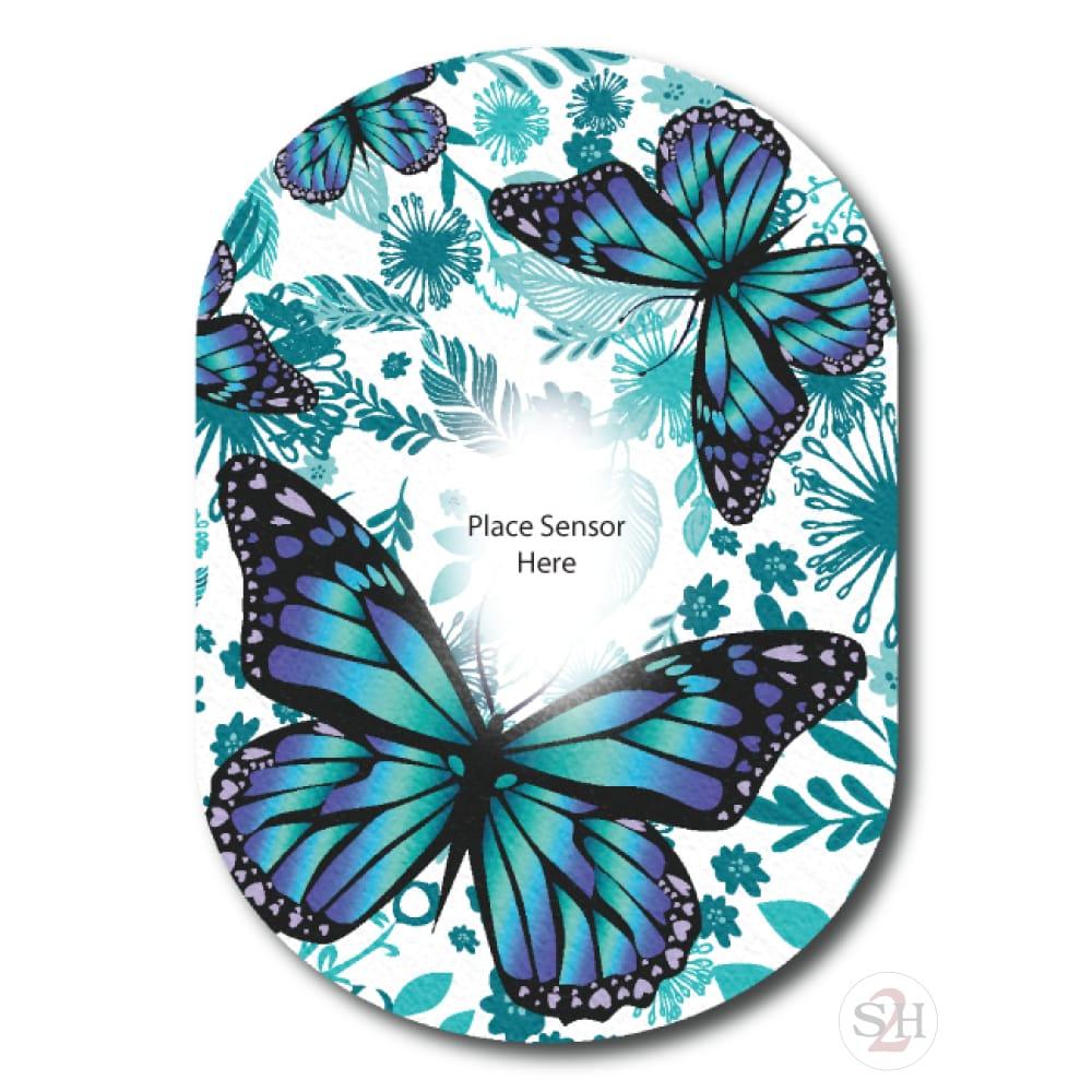 Blue Butterfly Underlay Patch for Sensitive Skin - Dexcom G6