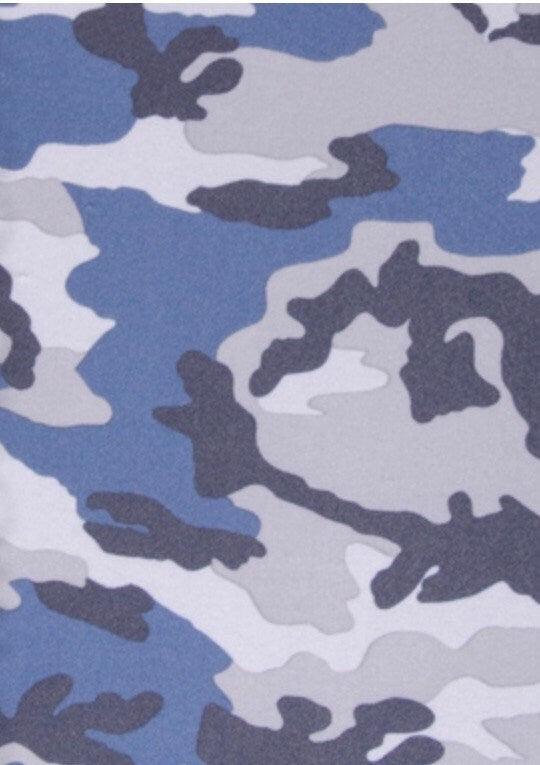 Blue Camouflage Spandex Sensor Cover/Arm Band by SnugzBands