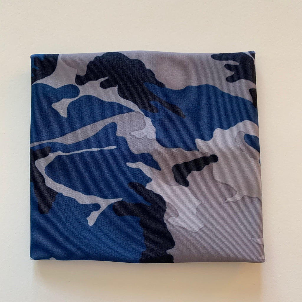 Blue Camouflage Spandex Sensor Cover/Arm Band by SnugzBands