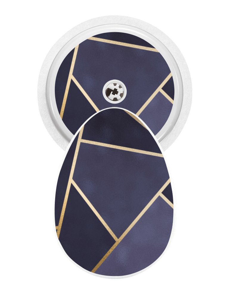 Bubble Sticker (Navy Geo)