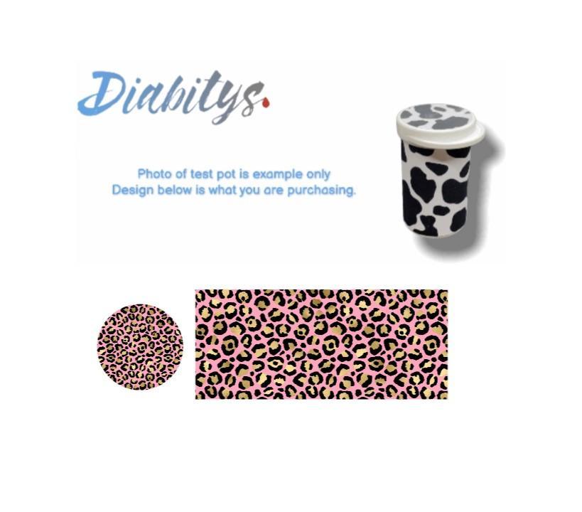 Contour Next Test Pot Sticker Decal - Pink Leopard