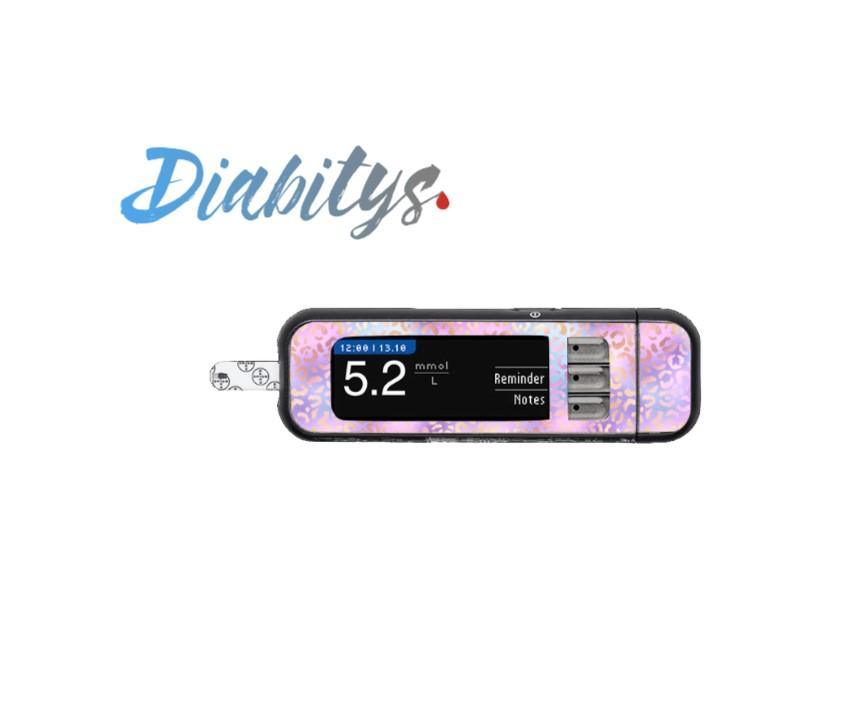 Contour Next USB Decal, Glucose Meter Sticker - Iridescent Leopard - The Useless Pancreas