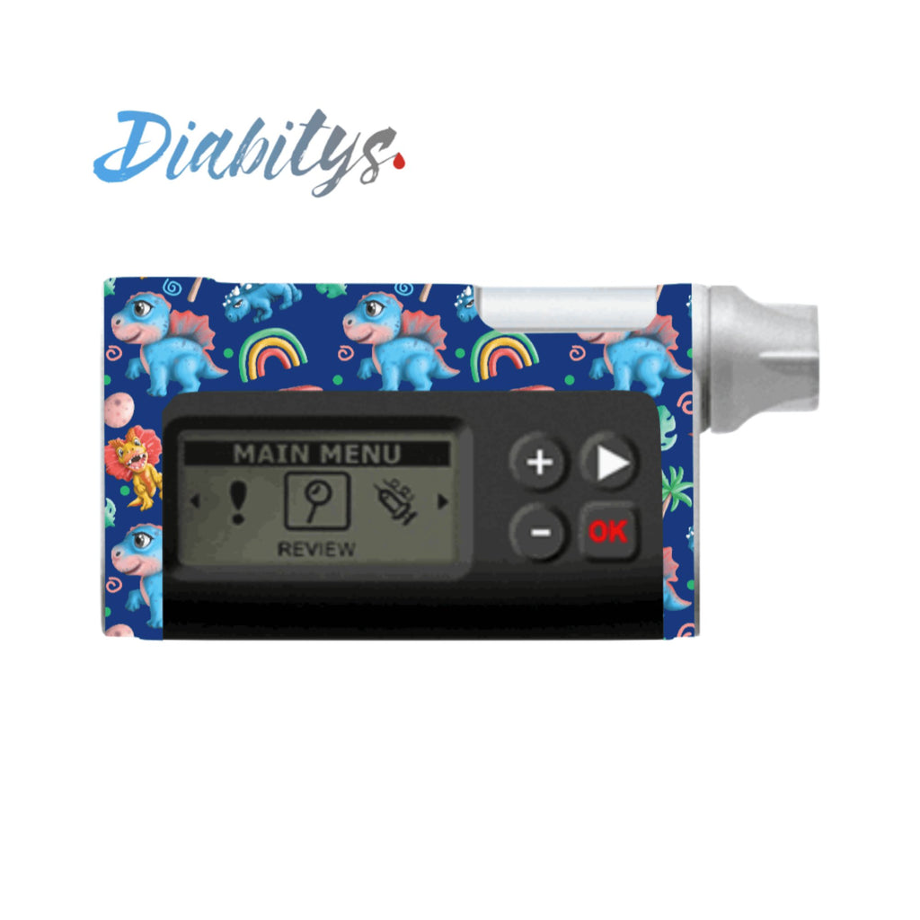 Dana RS Insulin Pump Sticker - Baby Dinos Blue