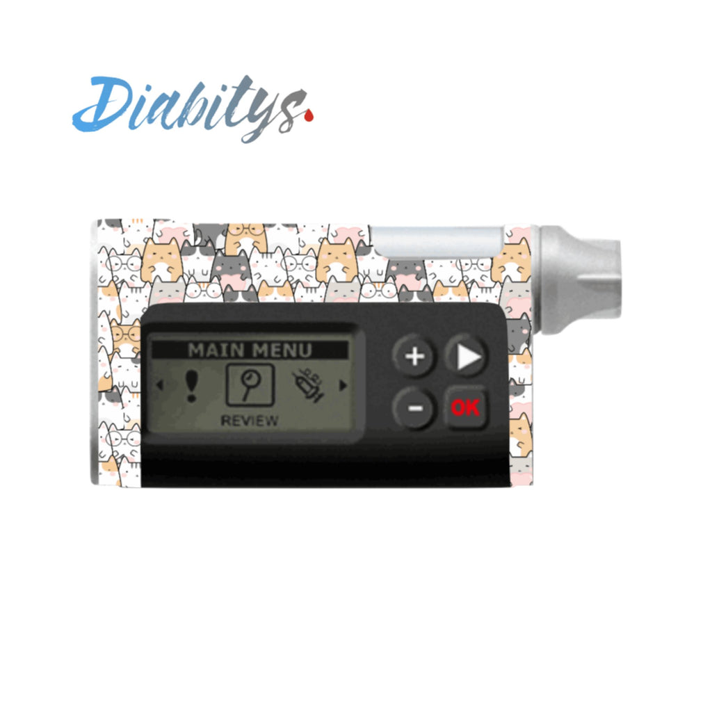 Dana RS Insulin Pump Sticker - Kawaii Cats