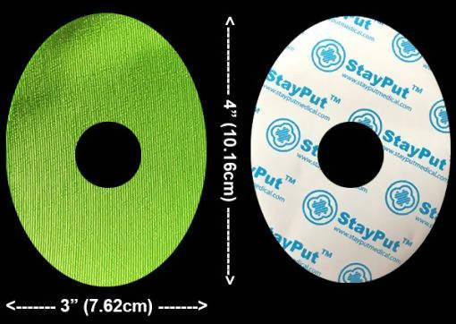 DB3 StayPut Patch – 1″ Circular Hole – 30 Pack (Fits Freestyle Libre & most infusion sets)