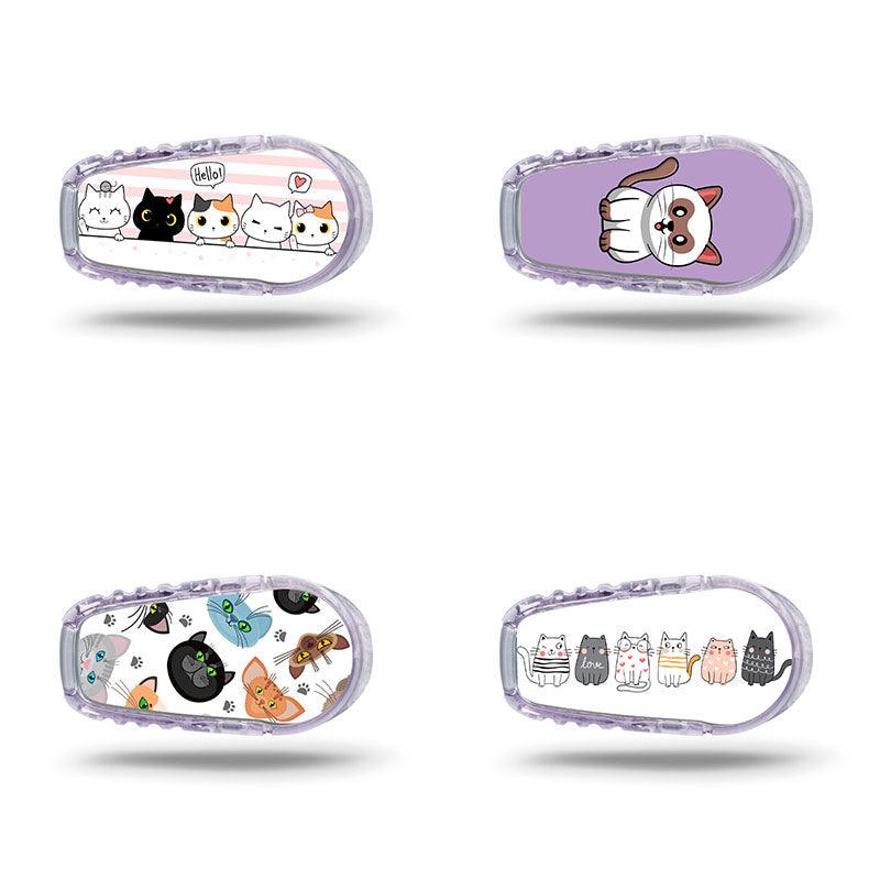 Dexcom G6 transmitter sticker combo pack: Cute cats - The Useless Pancreas