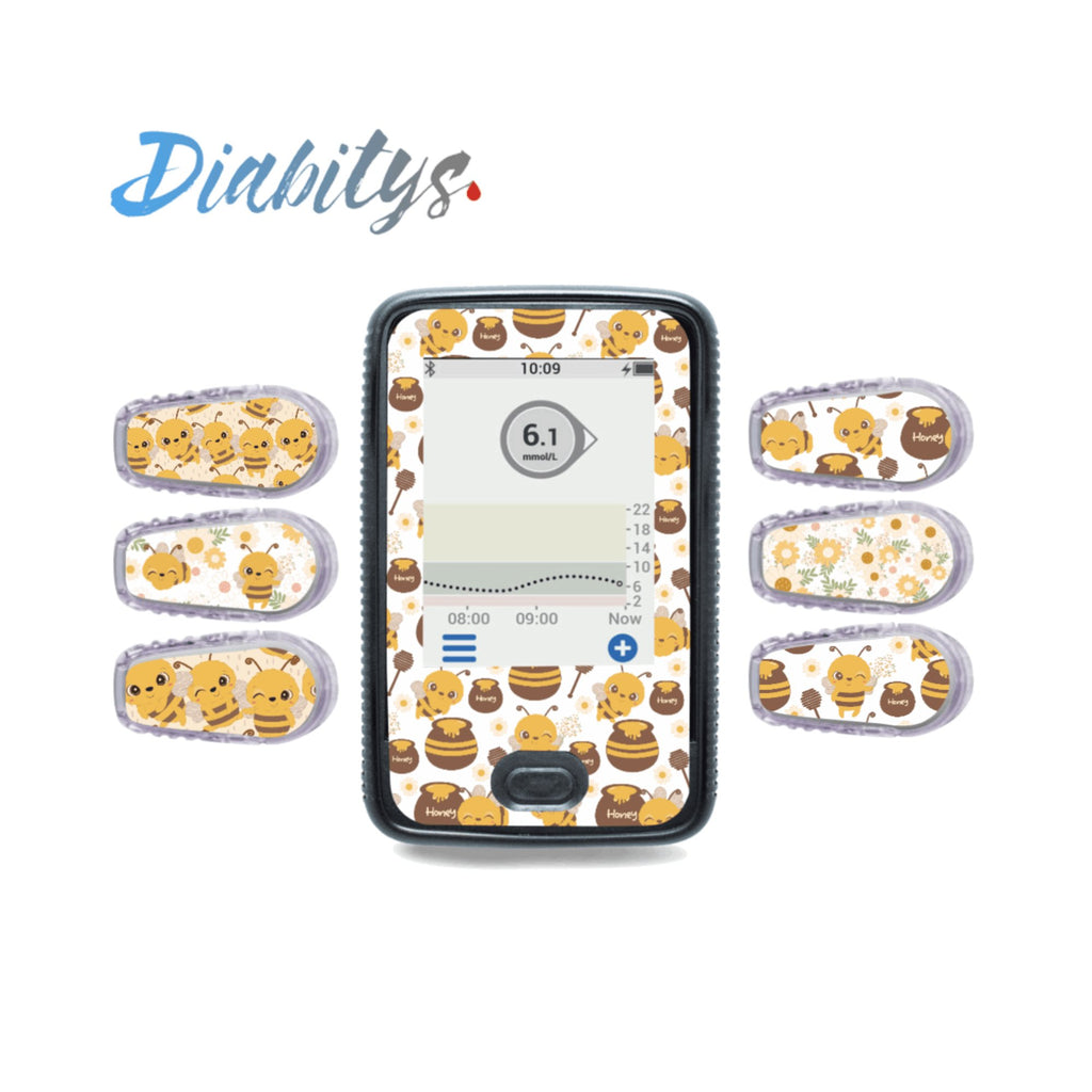 Dexcom G6 Receiver & Six Transmitter Stickers - Honeypot