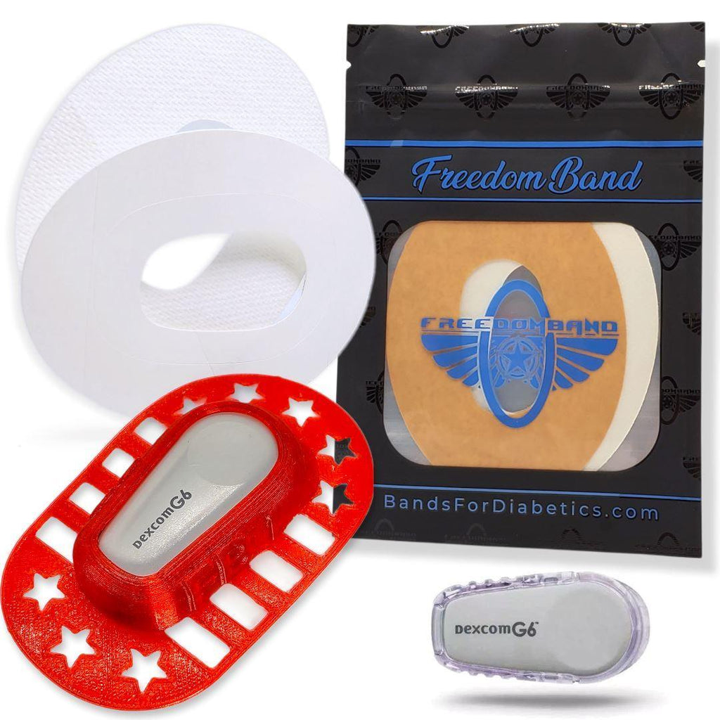 Dexcom G6 : Sensor Cover Protective Overlay Patch Guard : Soft & Flexible Armor Shield by Freedom Band