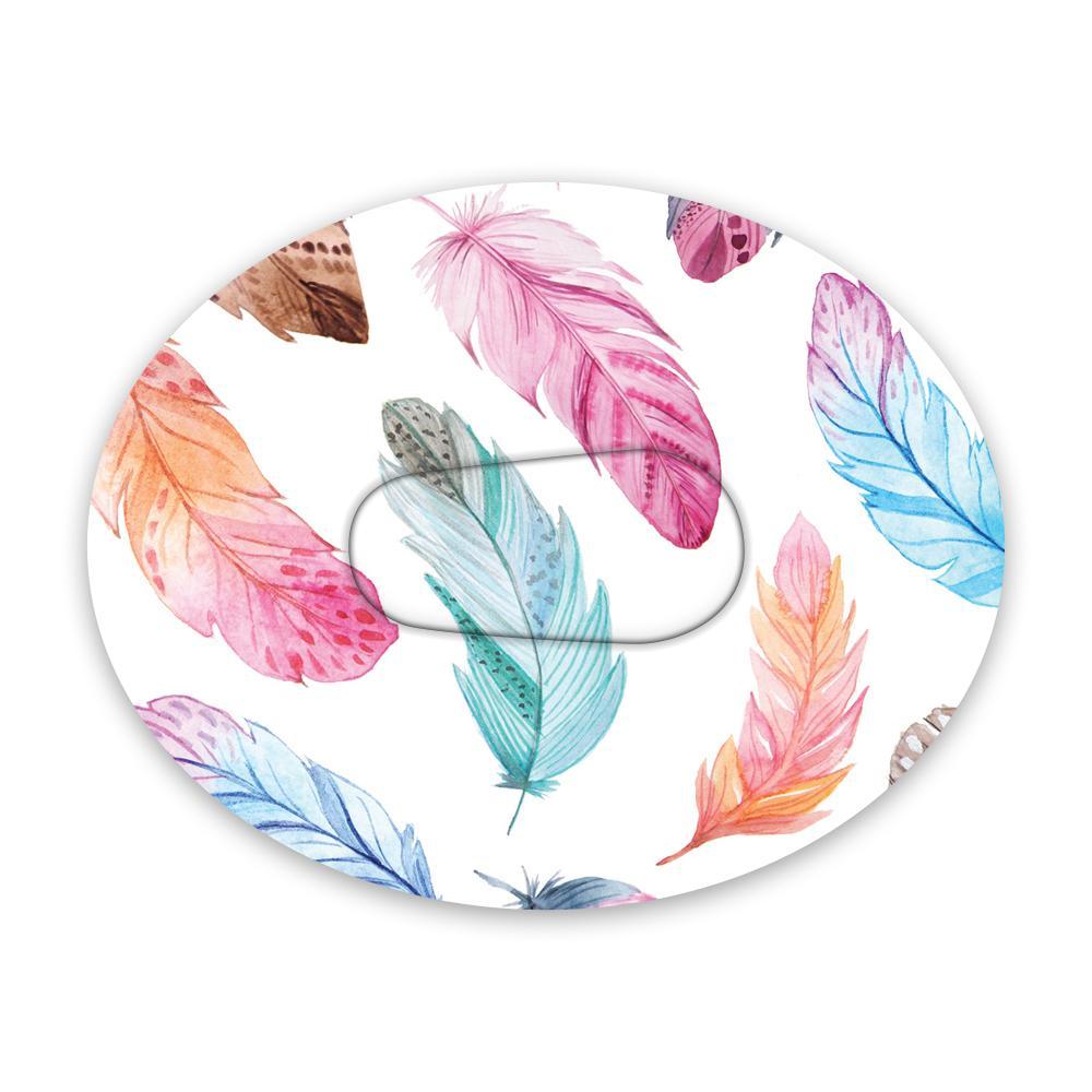 Dexcom Watercolour Feathers Design Patches