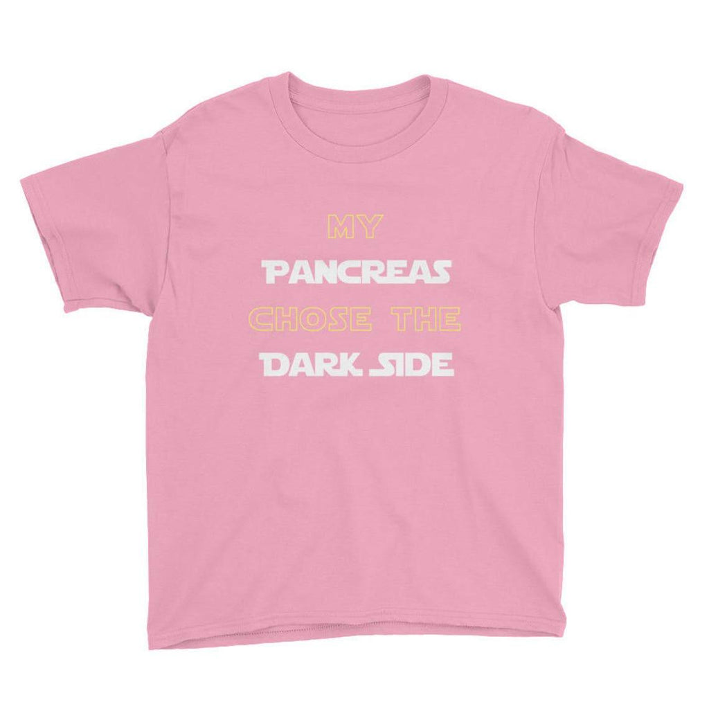 Dia-Be-Tees Dark Side Youth Short Sleeve T-Shirt - The Useless Pancreas