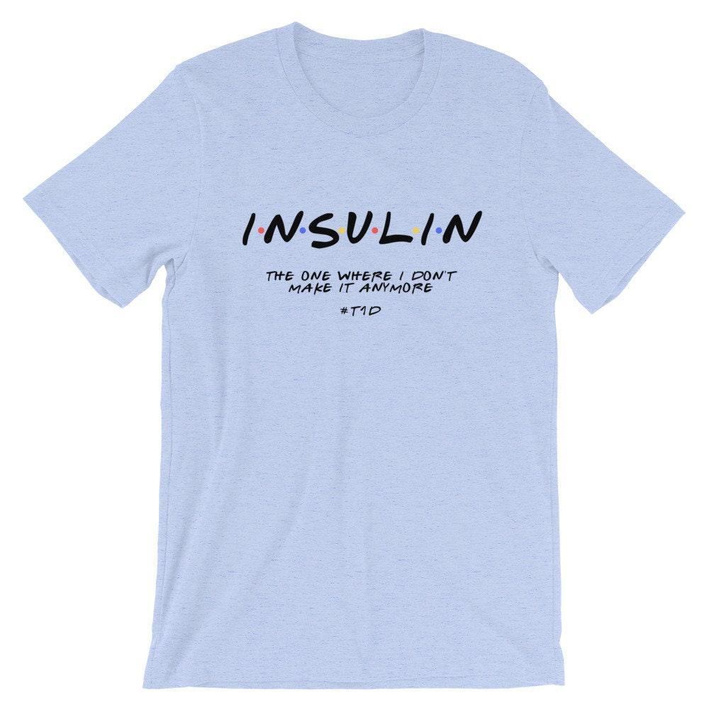 Dia-Be-Tees Friends Insulin T1D Short-Sleeve Unisex T-Shirt - The Useless Pancreas