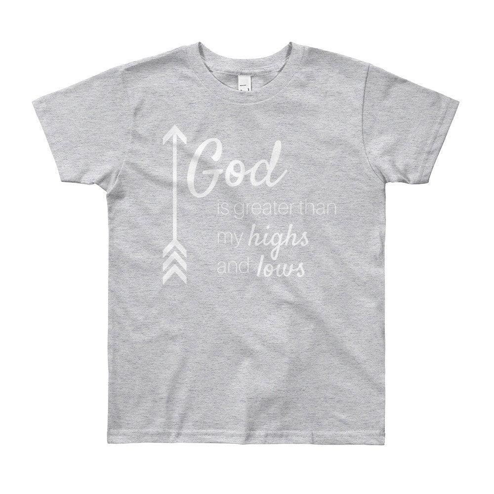 Dia-Be-Tees God is Greater Youth Short Sleeve T-Shirt - The Useless Pancreas