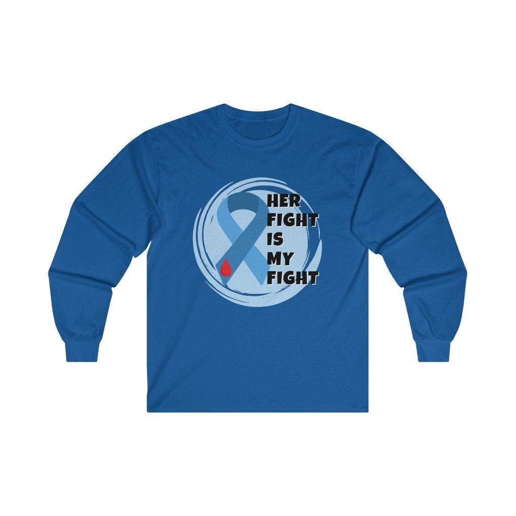 Dia-Be-Tees Her Fight is My Fight Long Sleeve Tee ORDER UP ONE Size! - The Useless Pancreas