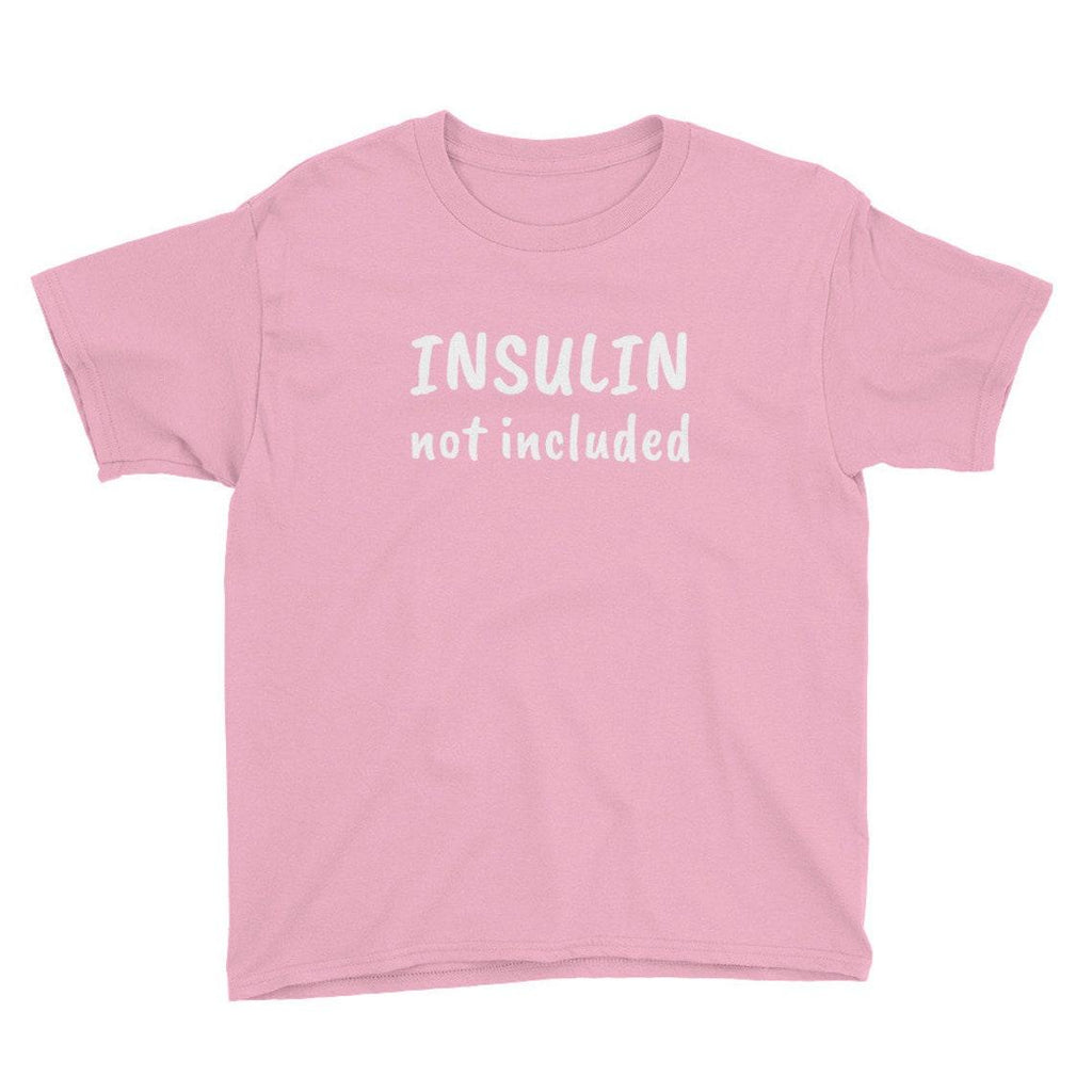 Dia-Be-Tees Insulin Not Included Youth Short Sleeve T-Shirt - The Useless Pancreas