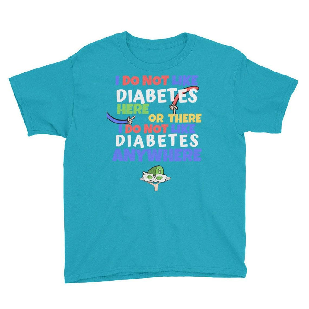 Dia-Be-Tees Seuss Diabetes T1D Youth Short Sleeve T-Shirt - The Useless Pancreas
