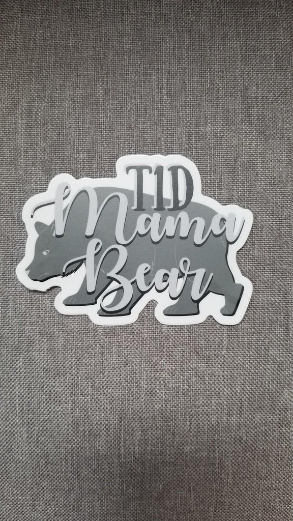 Dia-Be-Tees T1D Mama Bear sticker waterproof vinyl - The Useless Pancreas