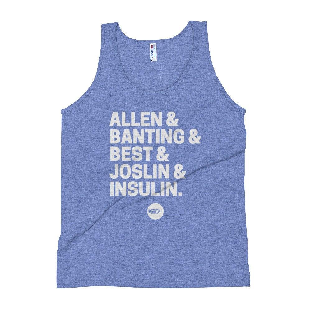 Dia-Be-Tees T1D Scientists Insulin Science Unisex Tank Top - The Useless Pancreas
