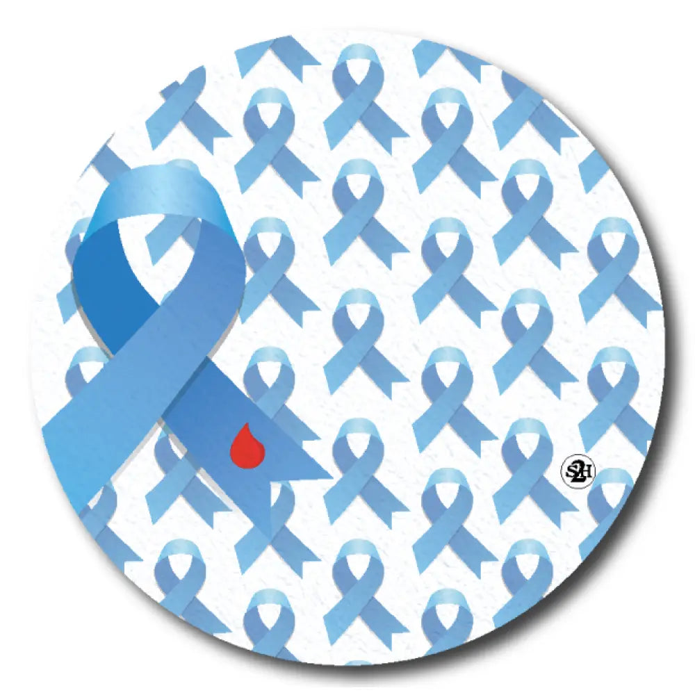 Diabetes Awareness Ribbon - Libre 2 Cover-up Single Patch / Freestyle