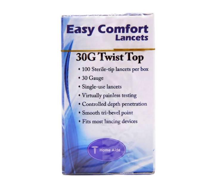 Easy Comfort 30 Gauge Twist Top Lancets - 100 Count - The Useless Pancreas