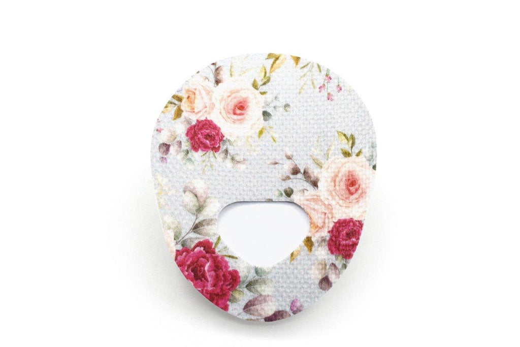 Elegant Roses Patch - Guardian Enlite CGM patch cover for Dexcom, Freestyle Libre, Omnipod.