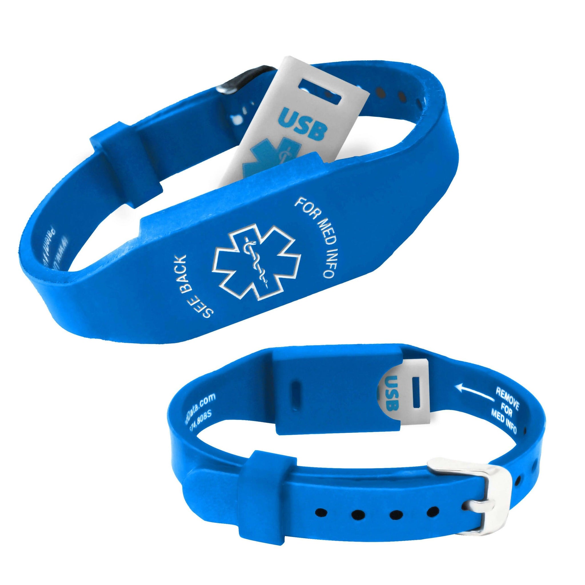 Elite II USB Medical Alert ID Bracelet. Waterproof 5 Colors The Useless Pancreas