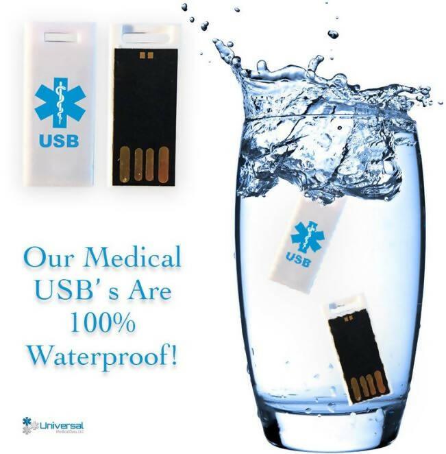 Elite II USB Medical Alert ID Bracelet. Waterproof! 5 Colors - The Useless Pancreas