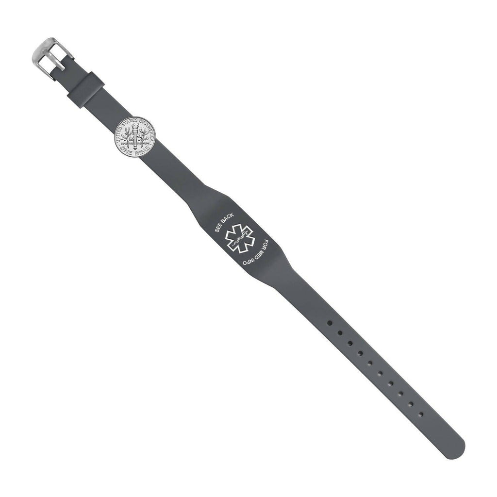 Elite II USB Plus Medical Alert ID Bracelet - Engraved - The Useless Pancreas