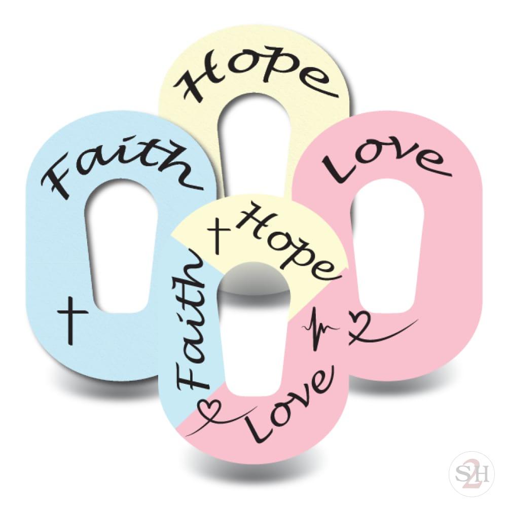 Faith-Hope-Love Variety Pack - Dexcom 4-Pack / G6