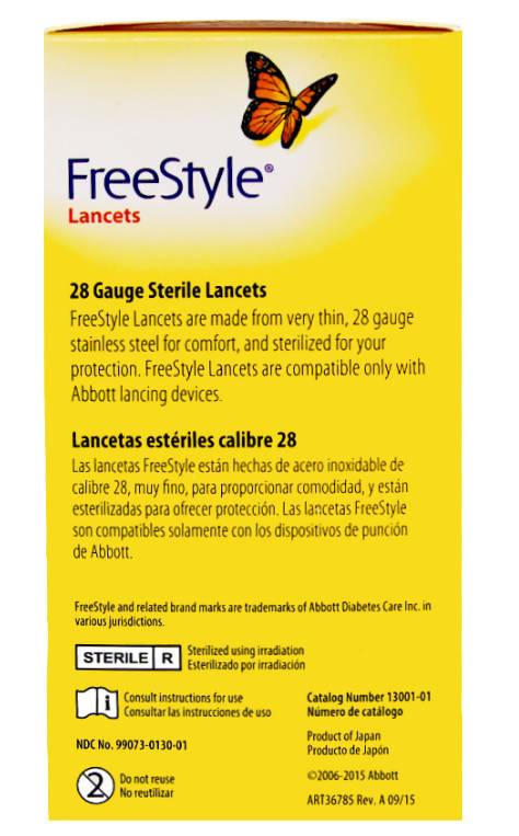 FreeStyle Lancets 28 Gauge - 100 Count - The Useless Pancreas
