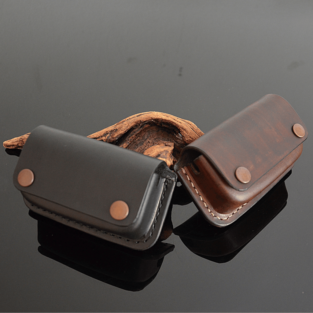insulin pump holder real leather