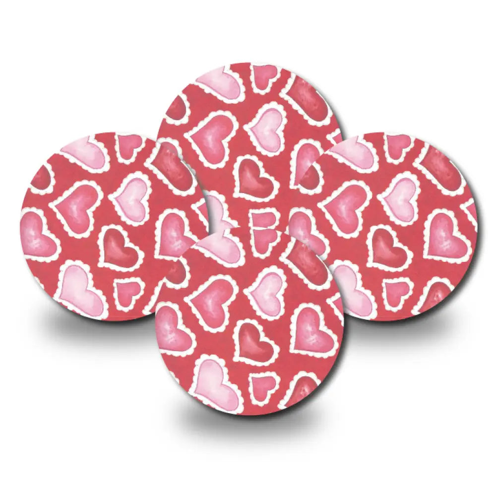 Hearts Of Love - Libre 3 4-Pack (Set of 4 Patches)