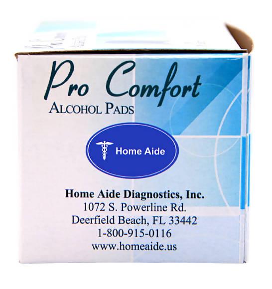 Home Aid Pro Comfort Alcohol Pads - 100 Sheets - The Useless Pancreas