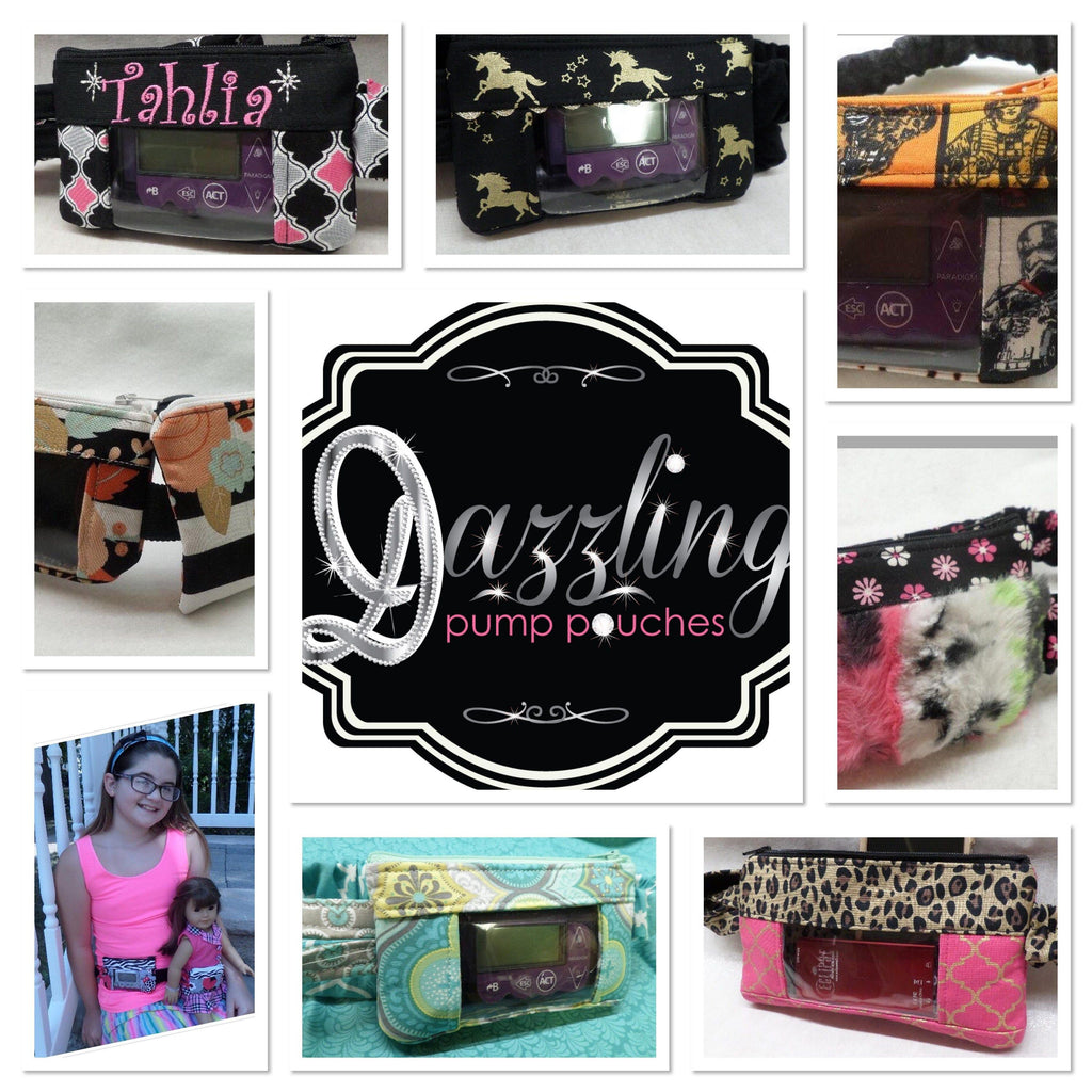 Insulin Pump Pouch/Case With Window by Dazzling Pump Pouches - Soccer - The Useless Pancreas